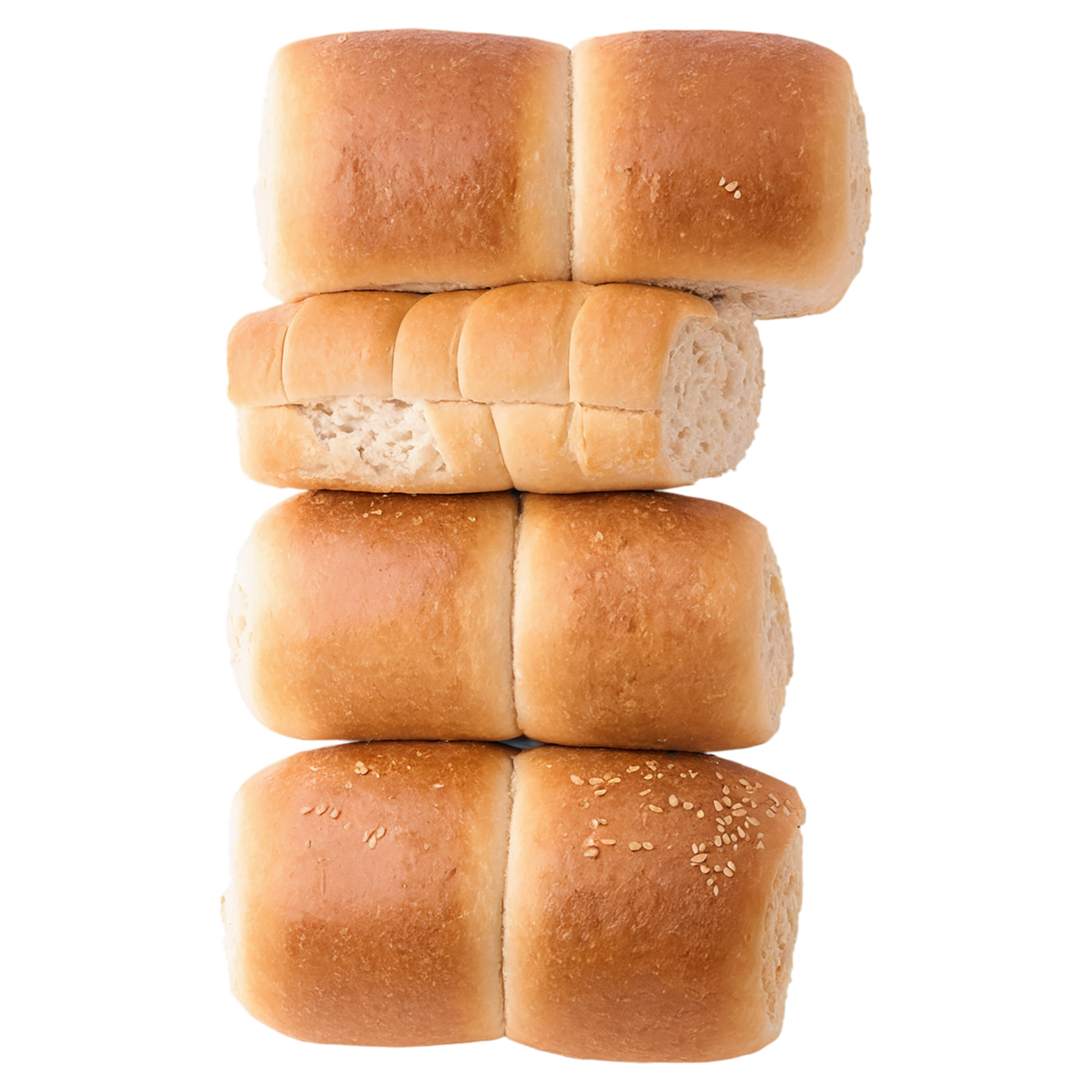 Rolls baked goods isolated on transparent background #3166