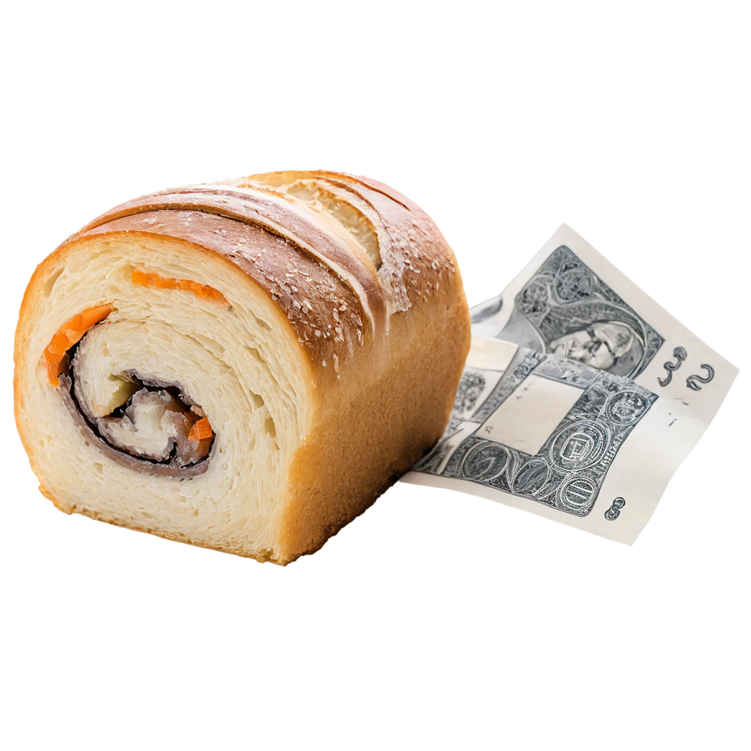 Rolls baked goods isolated on transparent background #3171