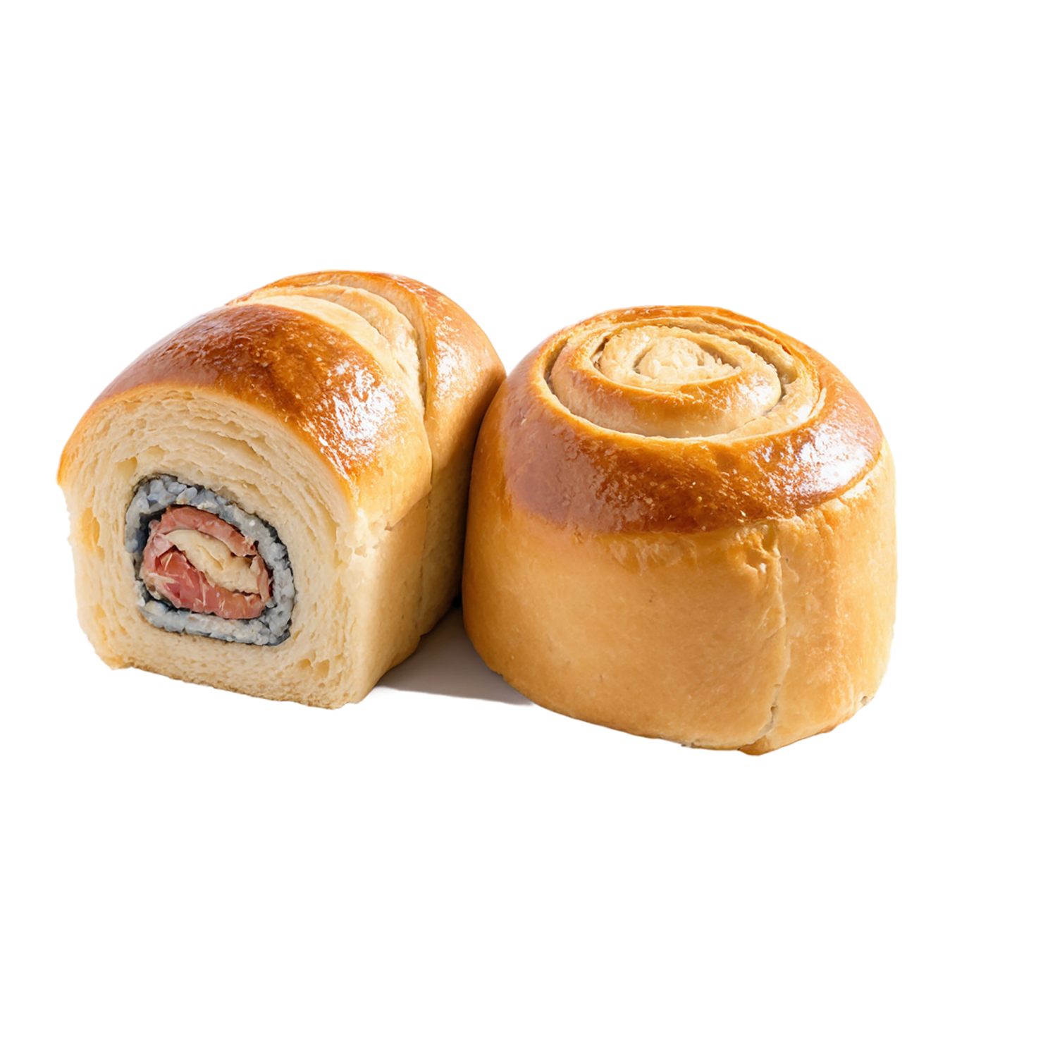 Rolls baked goods isolated on transparent background #3177