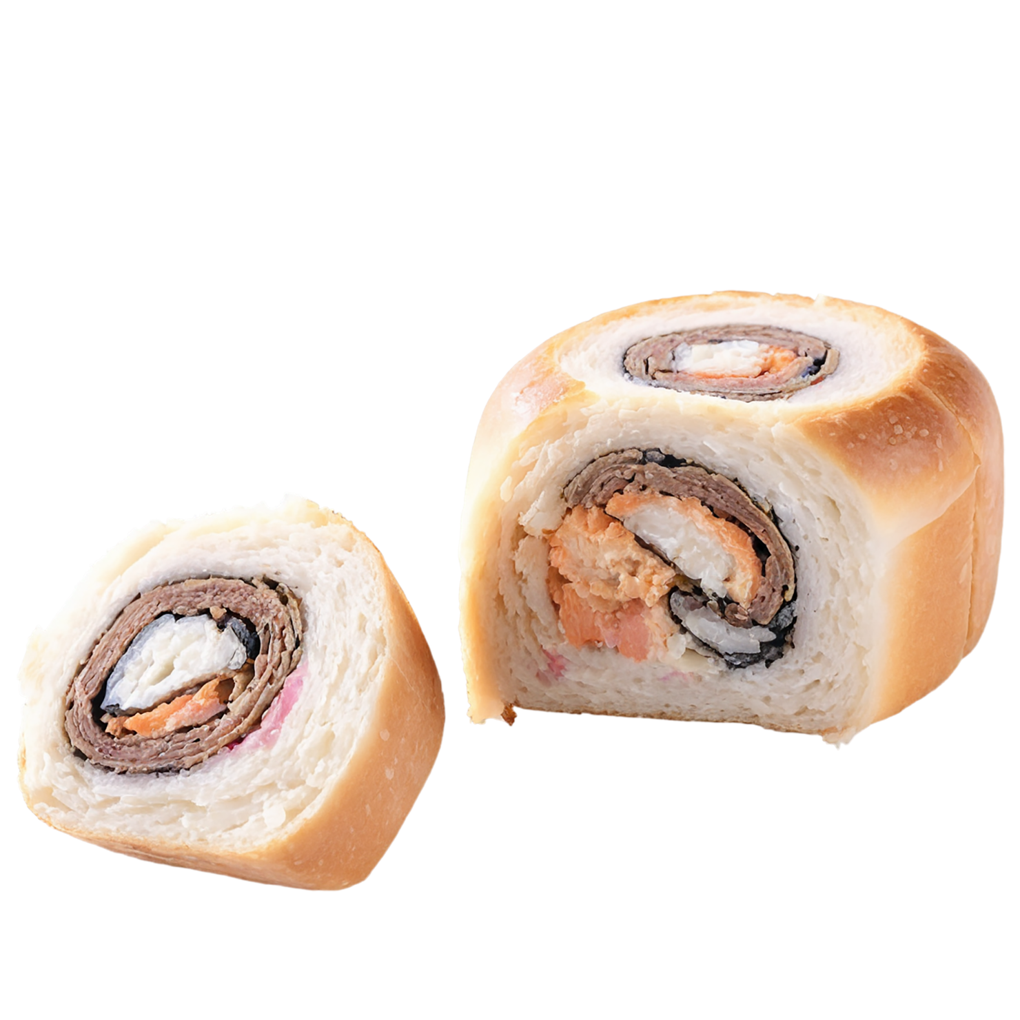 Rolls baked goods isolated on transparent background #3192