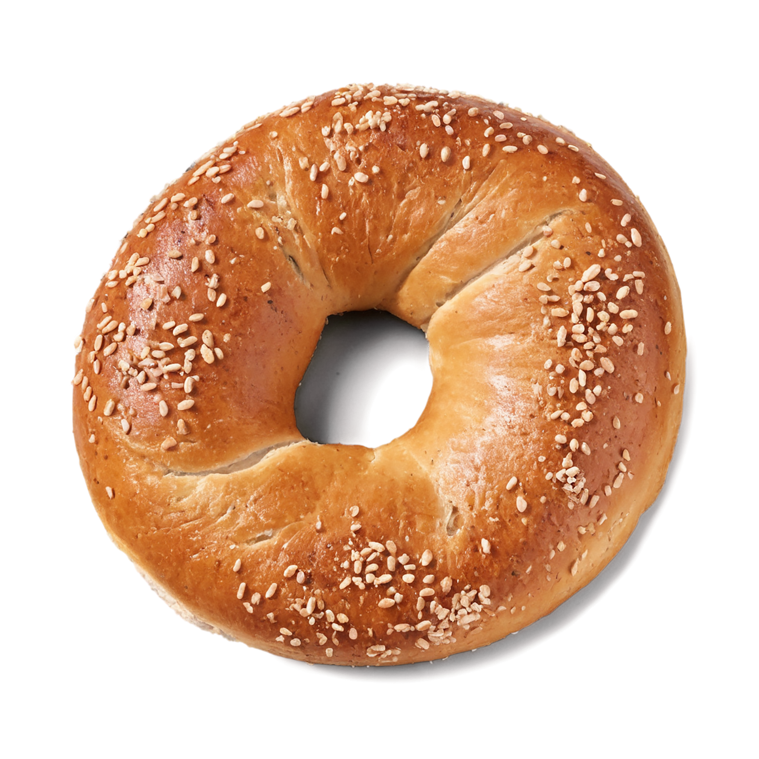Bagels with sesame seeds breakfast foods isolated on transparent background #3199