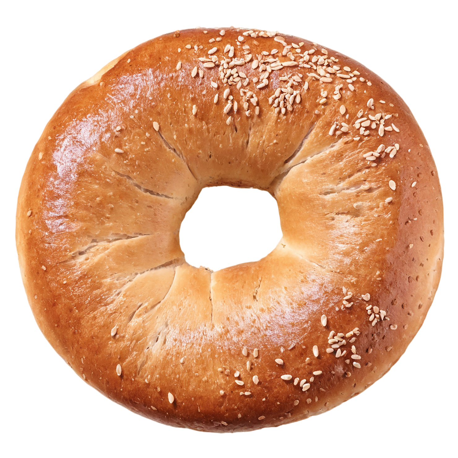 Bagels with sesame seeds breakfast foods isolated on transparent background #3203