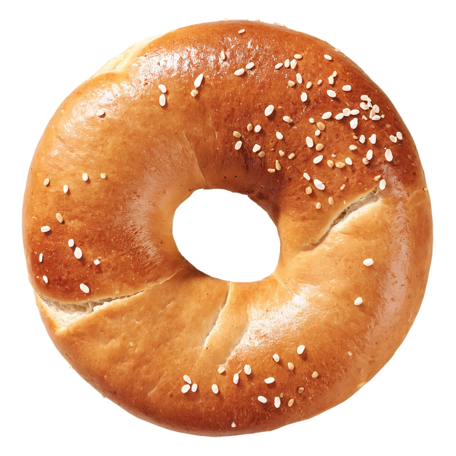 Bagels with sesame seeds breakfast foods isolated on transparent background #3207