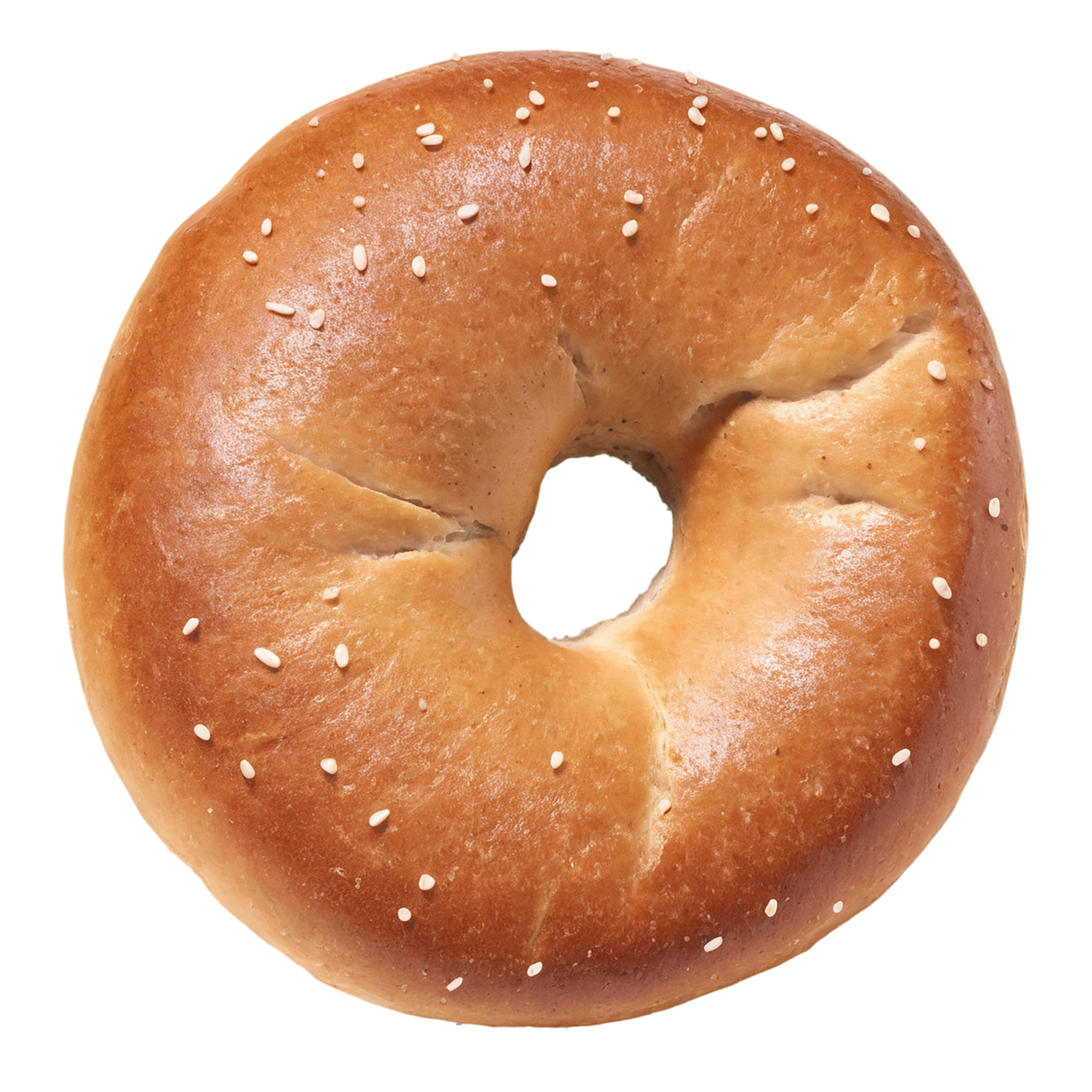 Bagels with sesame seeds breakfast foods isolated on transparent background #3224