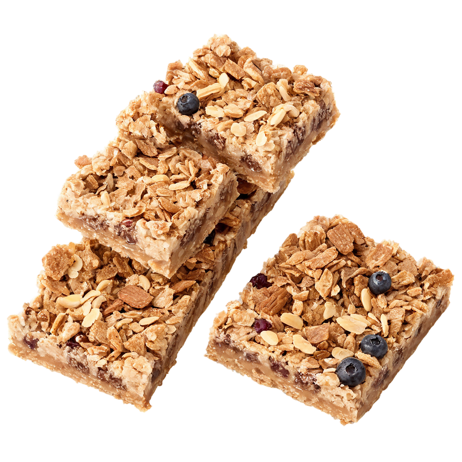 Breakfast bars, breakfast foods isolated on transparent background #3230