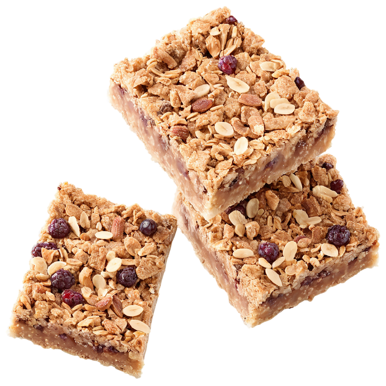 Breakfast bars, breakfast foods isolated on transparent background #3238