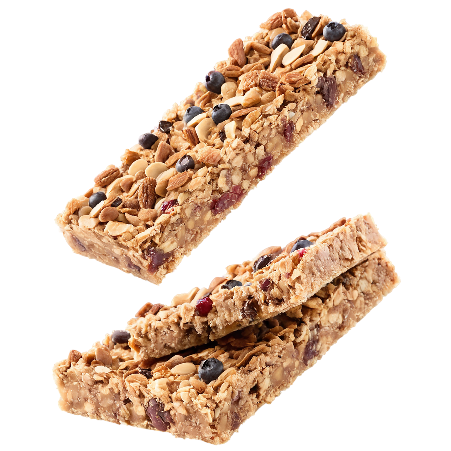 Breakfast bars, breakfast foods isolated on transparent background #3241