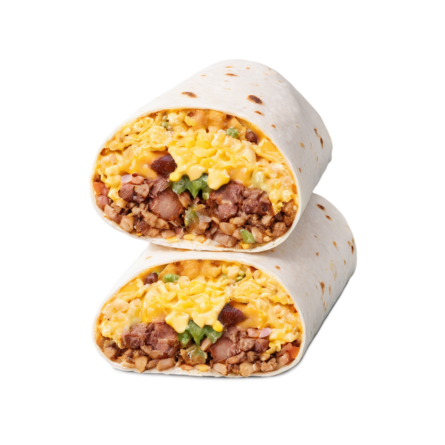 Breakfast burritos, breakfast foods isolated on transparent background #3259