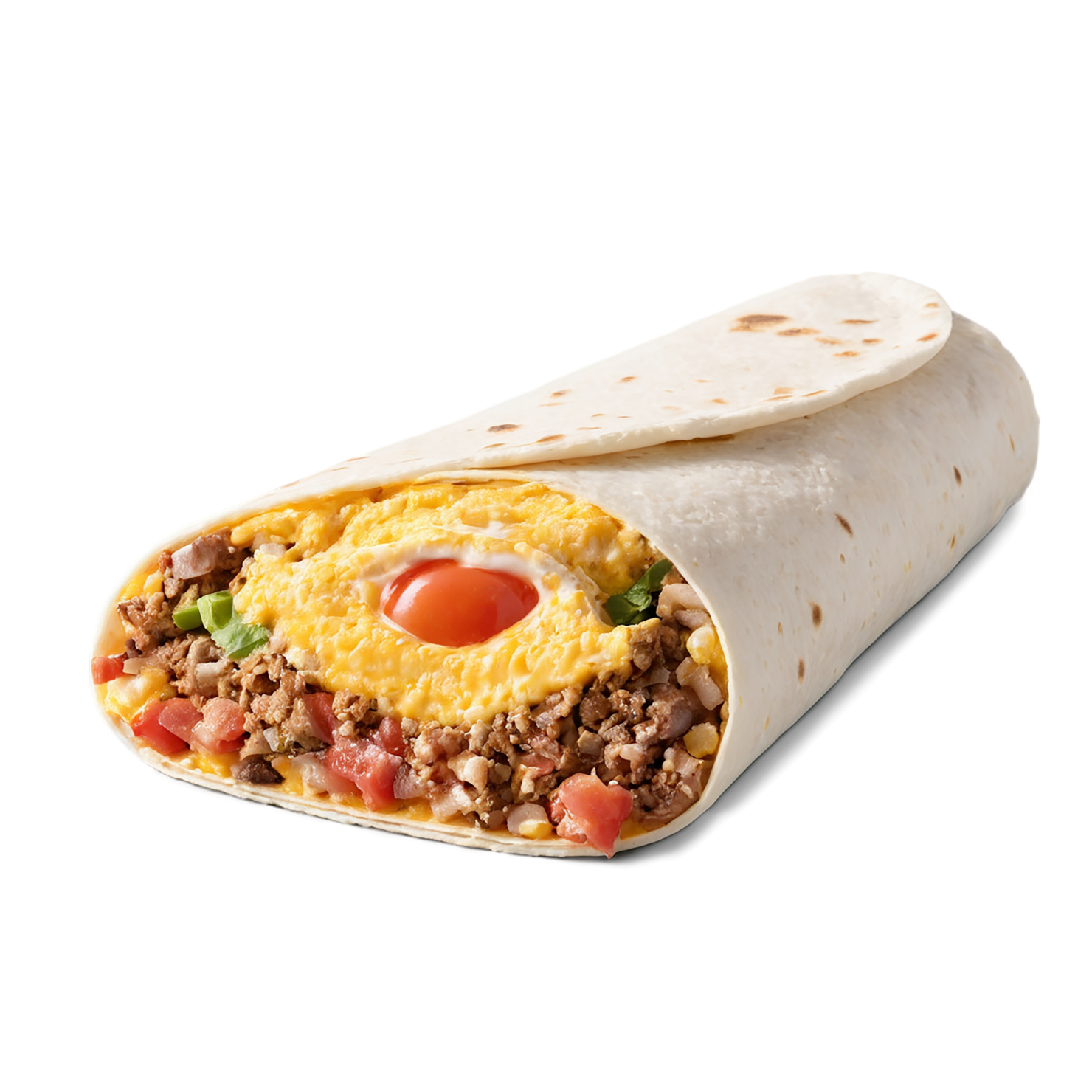 Breakfast burritos, breakfast foods isolated on transparent background #3260