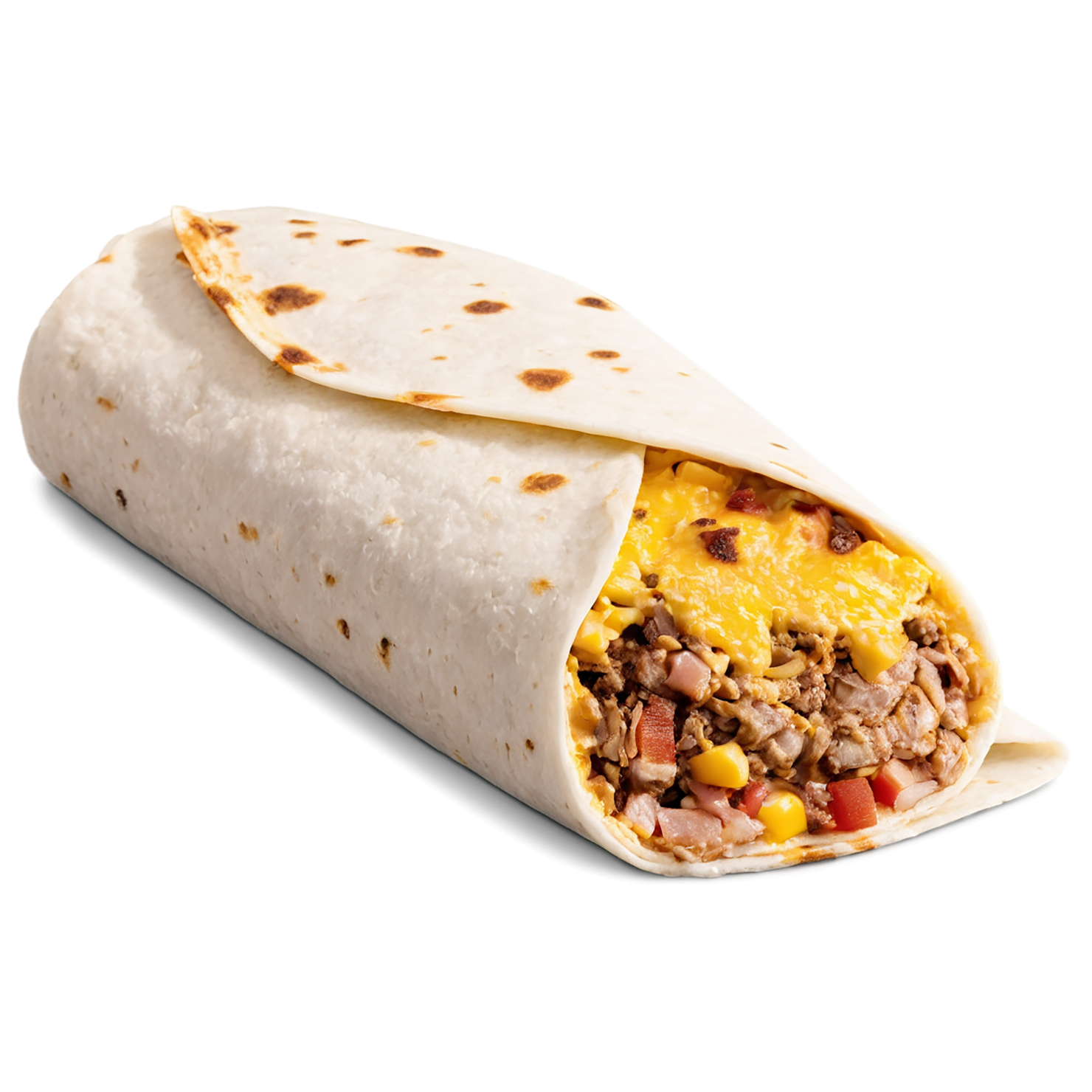 Breakfast burritos, breakfast foods isolated on transparent background #3266