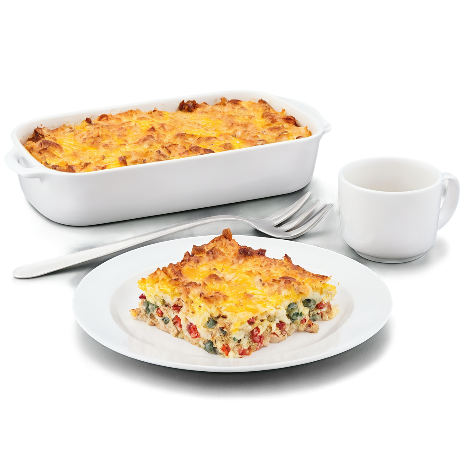 Breakfast casseroles, breakfast foods isolated on transparent background #3277
