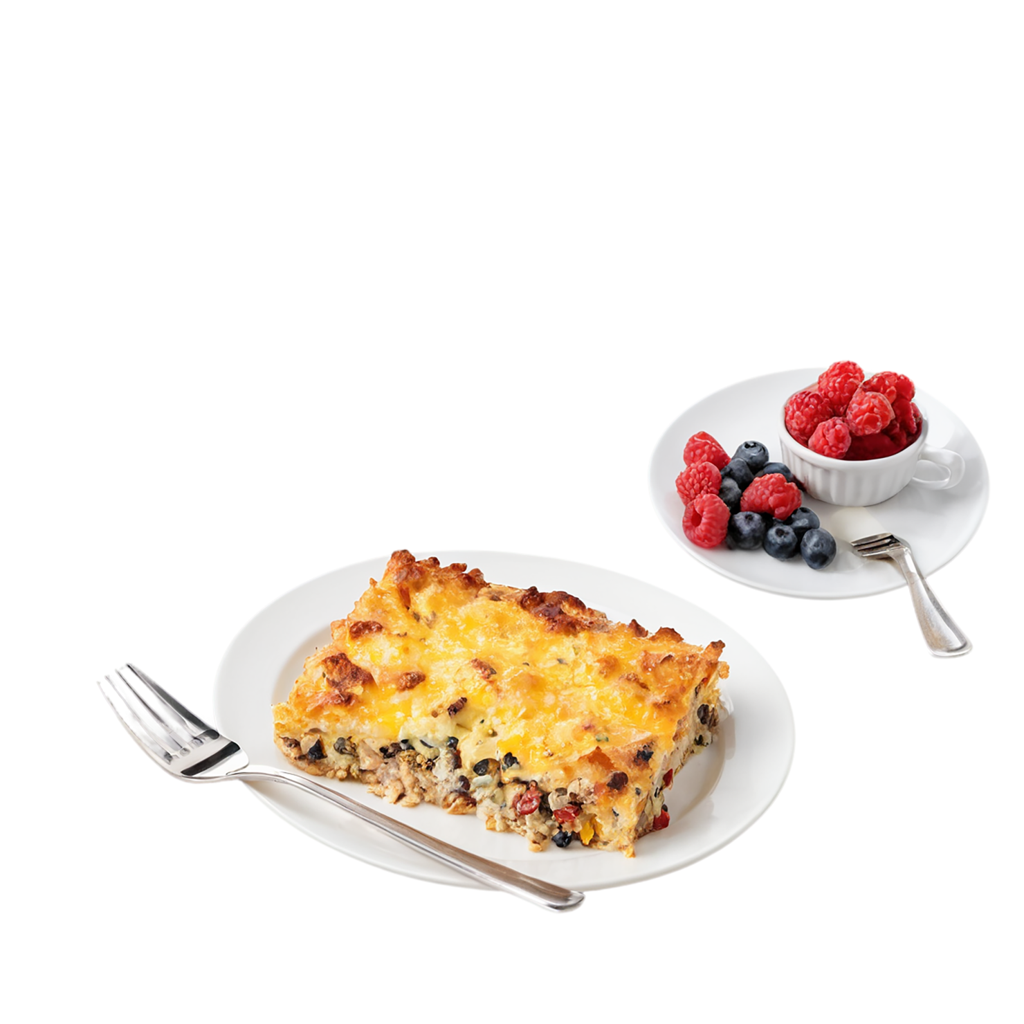 Breakfast casseroles, breakfast foods isolated on transparent background #3282