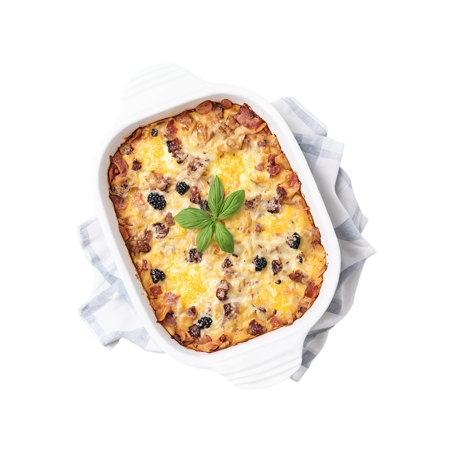 Breakfast casseroles, breakfast foods isolated on transparent background #3287