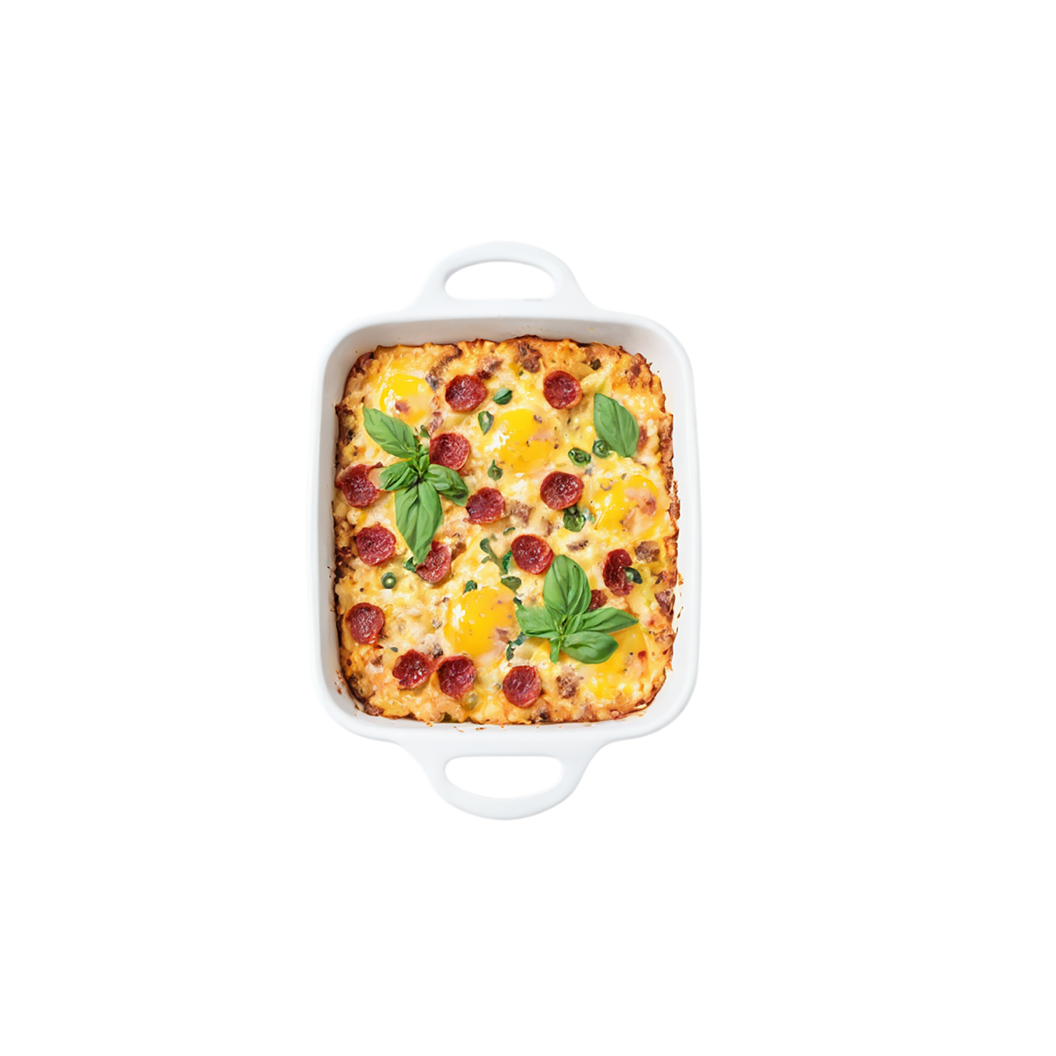 Breakfast casseroles, breakfast foods isolated on transparent background #3292