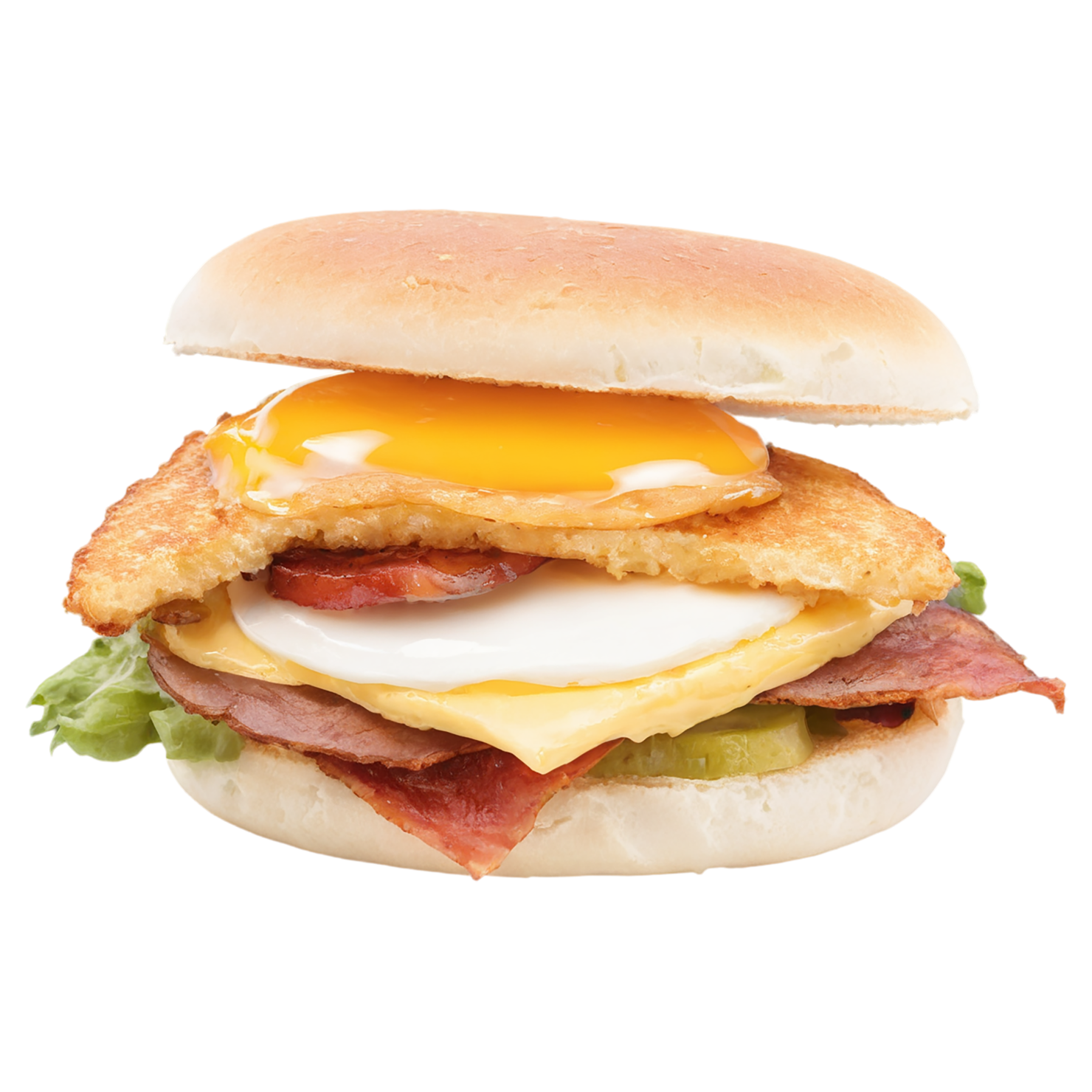Breakfast sandwiches, breakfast foods isolated on transparent background #3295