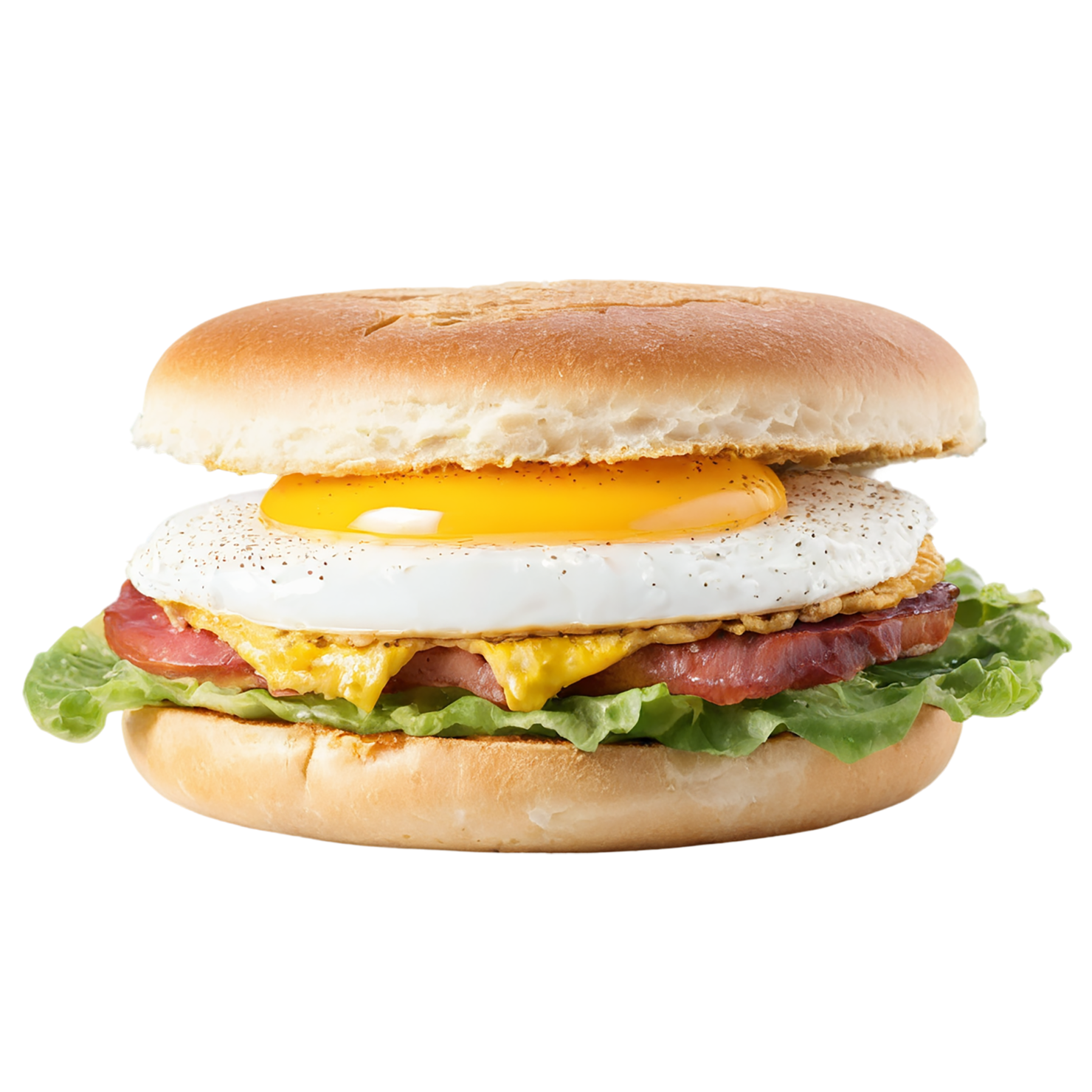Breakfast sandwiches, breakfast foods isolated on transparent background #3312