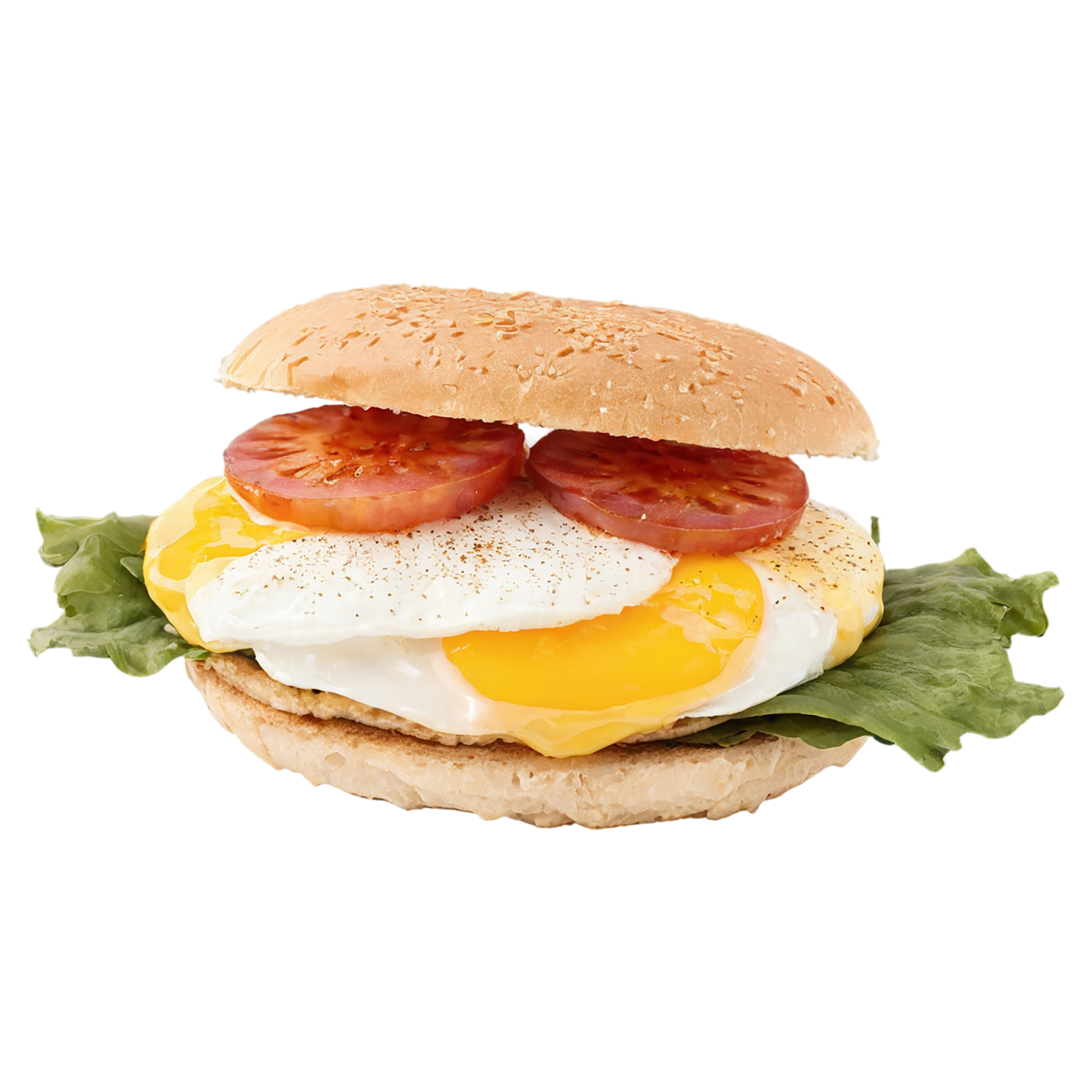 Breakfast sandwiches, breakfast foods isolated on transparent background #3315