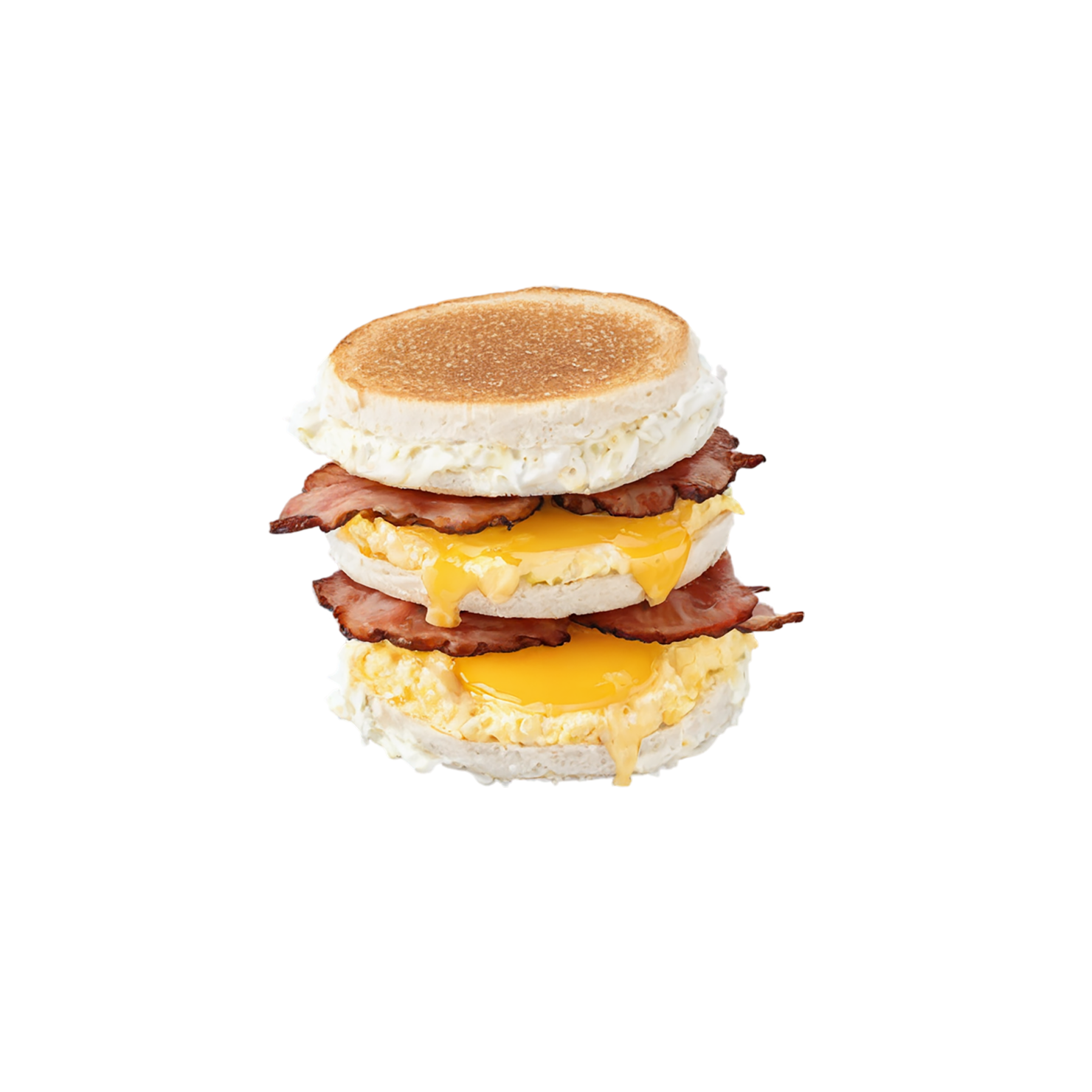 Breakfast sandwiches, breakfast foods isolated on transparent background #3318