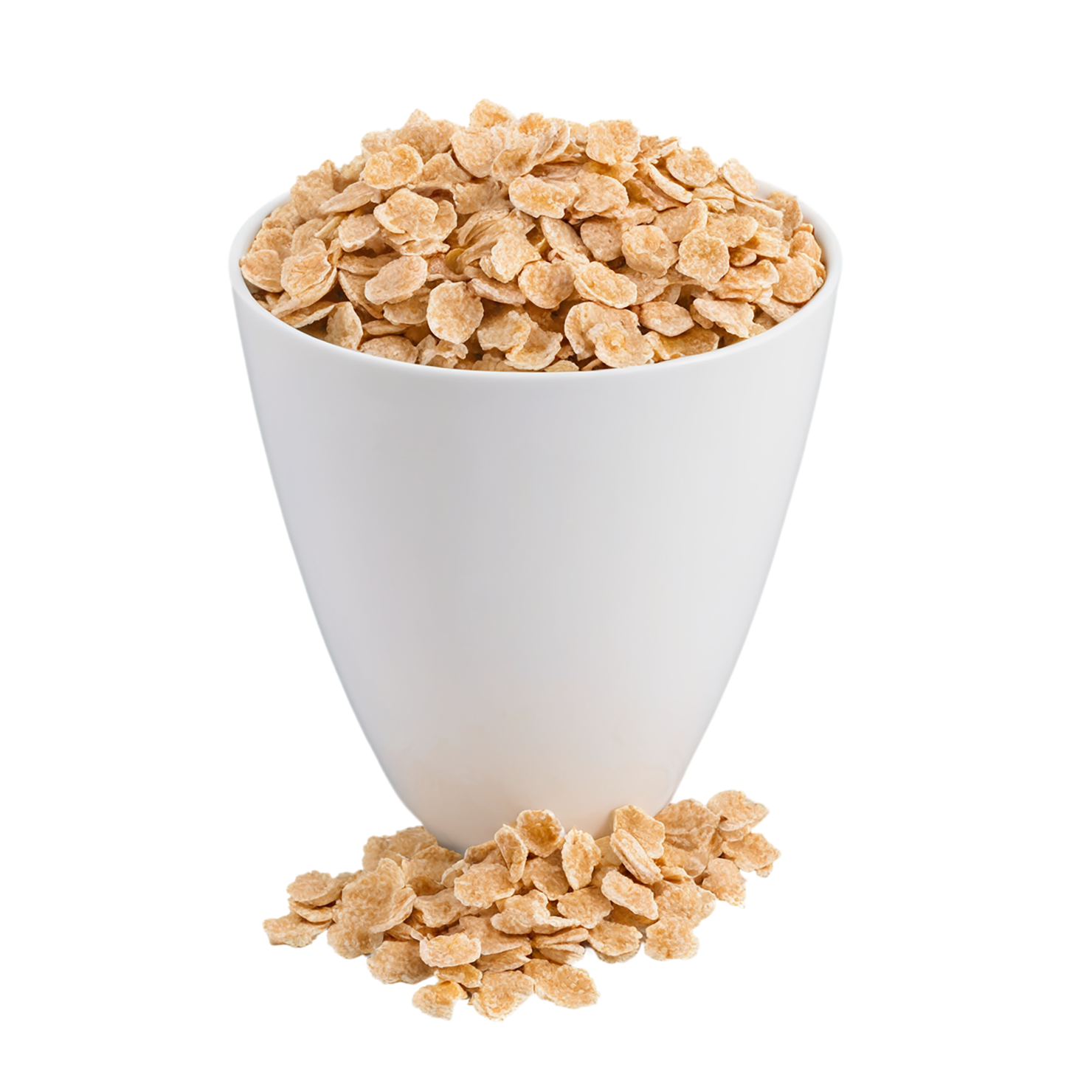 Cold cereal breakfast foods isolated on transparent background #3334