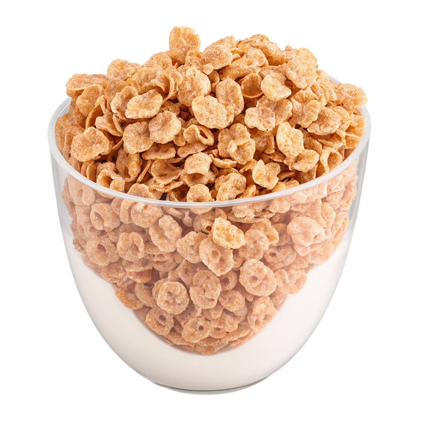 Cold cereal breakfast foods isolated on transparent background #3347