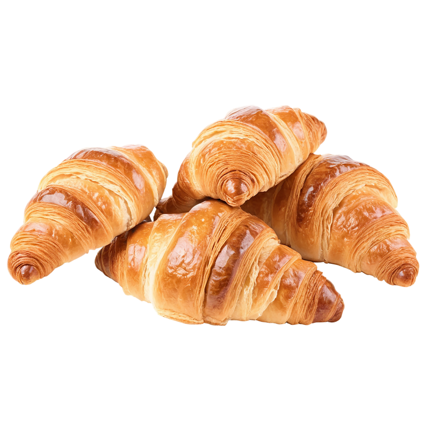 Croissants breakfast foods isolated on transparent background #3352