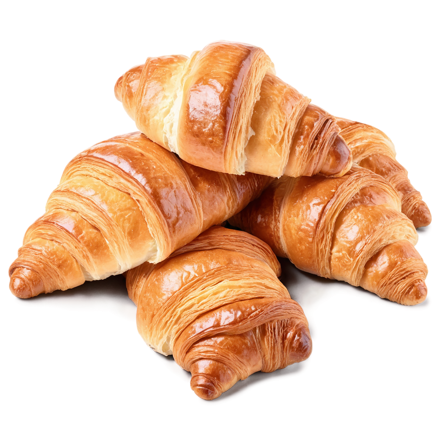 Croissants breakfast foods isolated on transparent background #3356