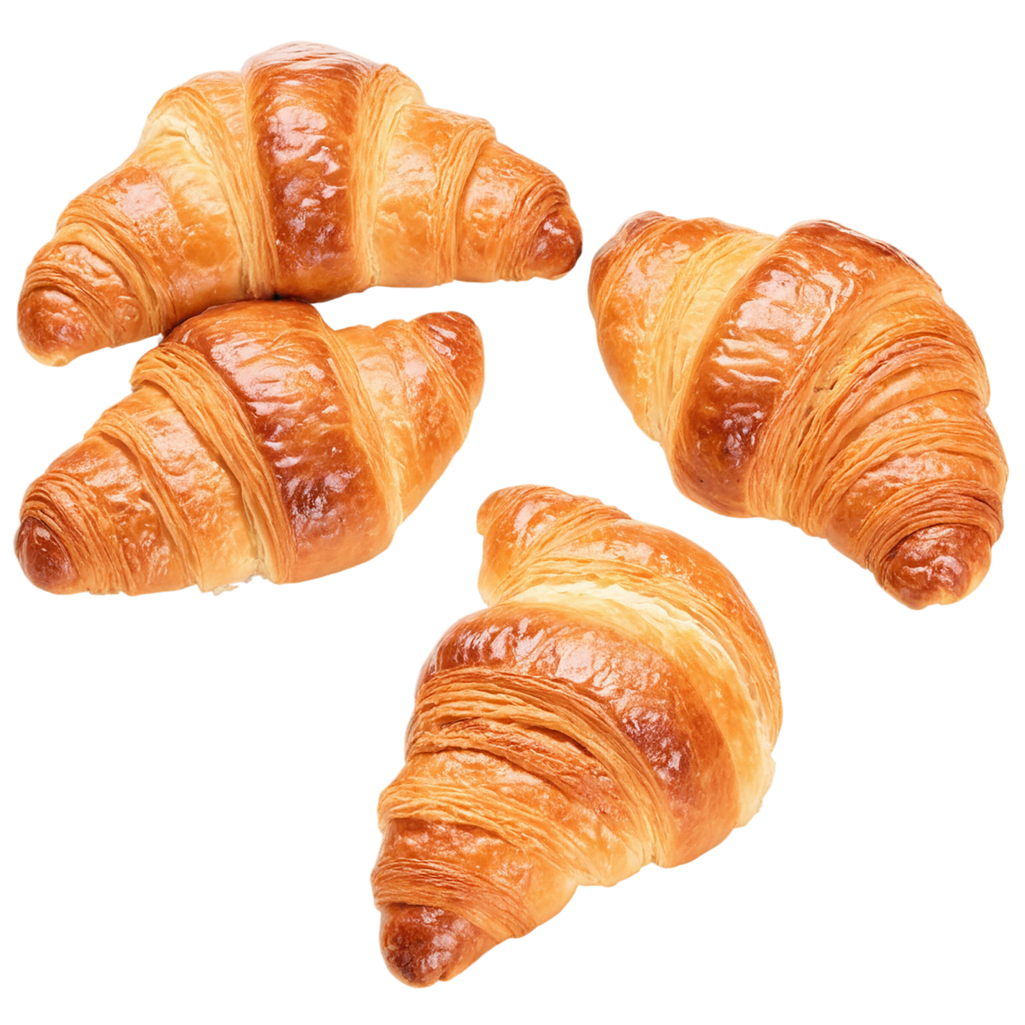 Croissants breakfast foods isolated on transparent background #3357