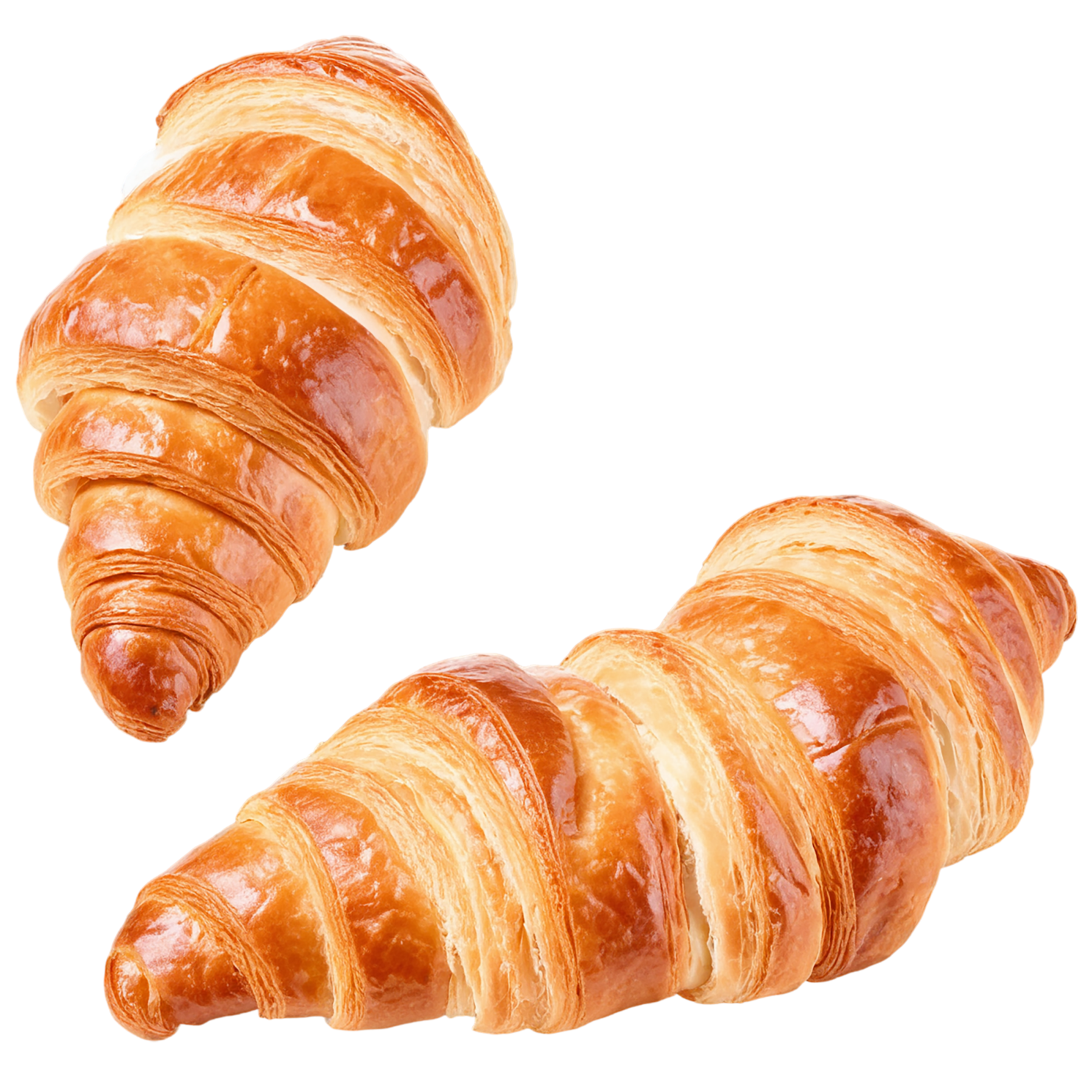 Croissants breakfast foods isolated on transparent background #3358