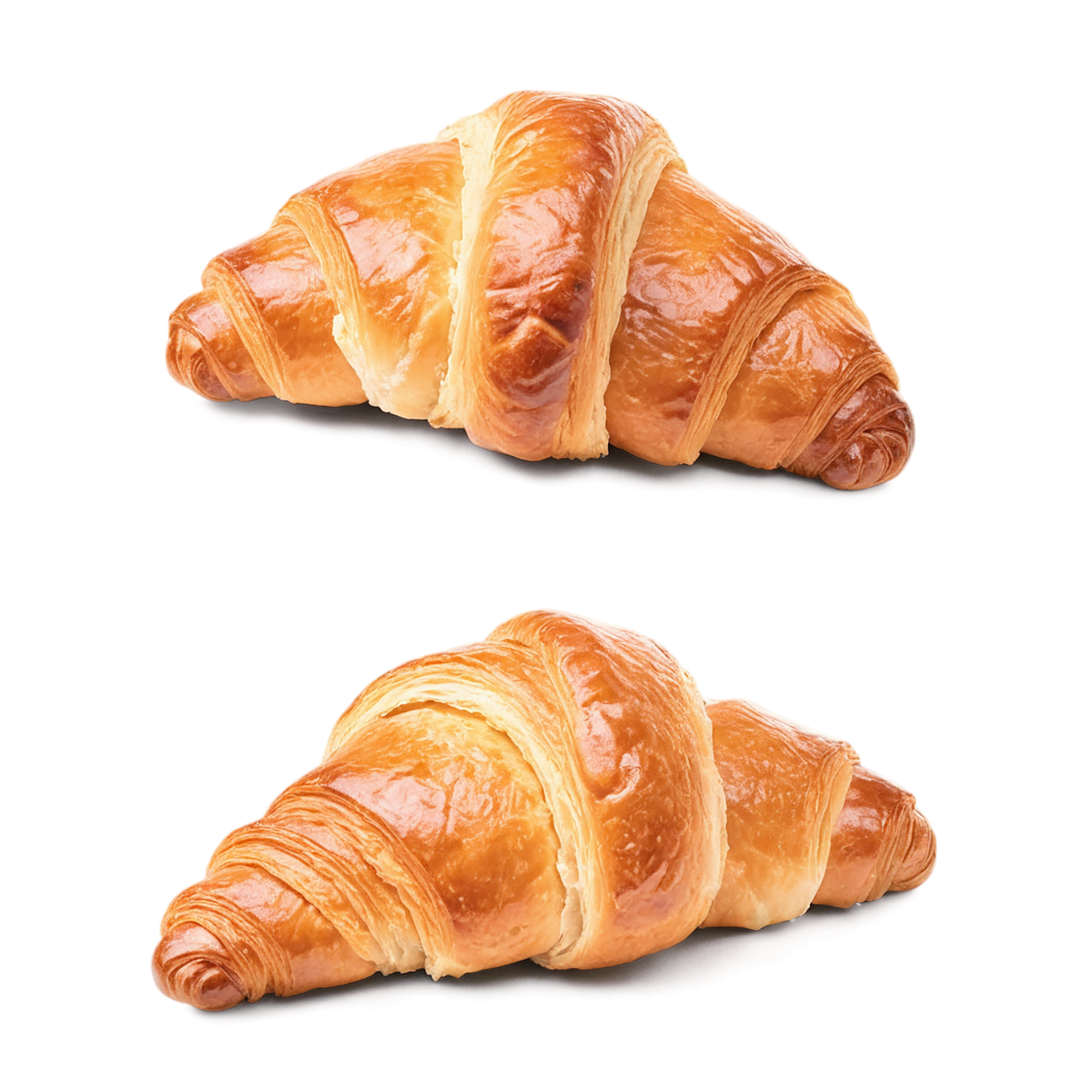 Croissants breakfast foods isolated on transparent background #3359
