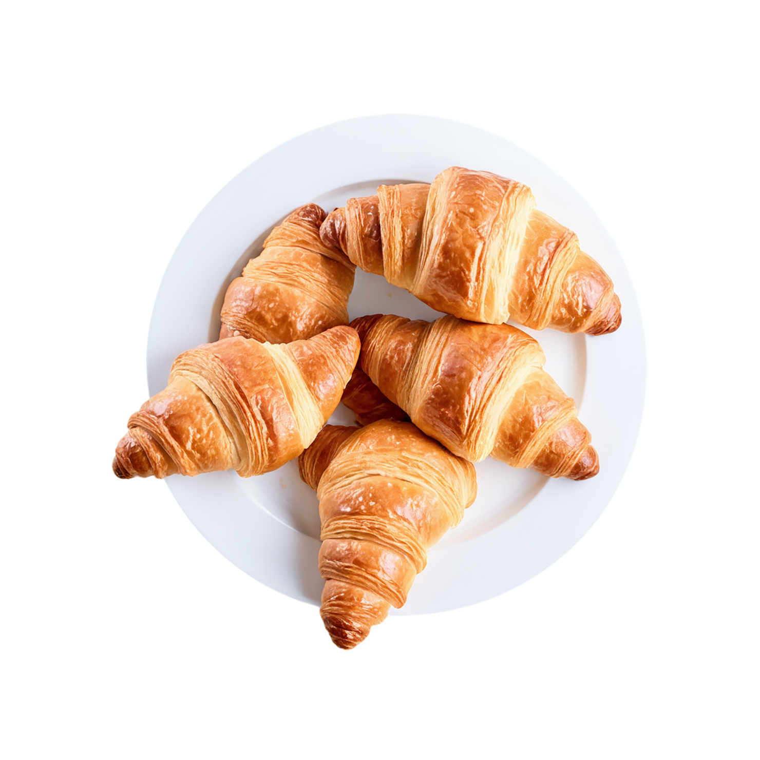 Croissants breakfast foods isolated on transparent background #3363