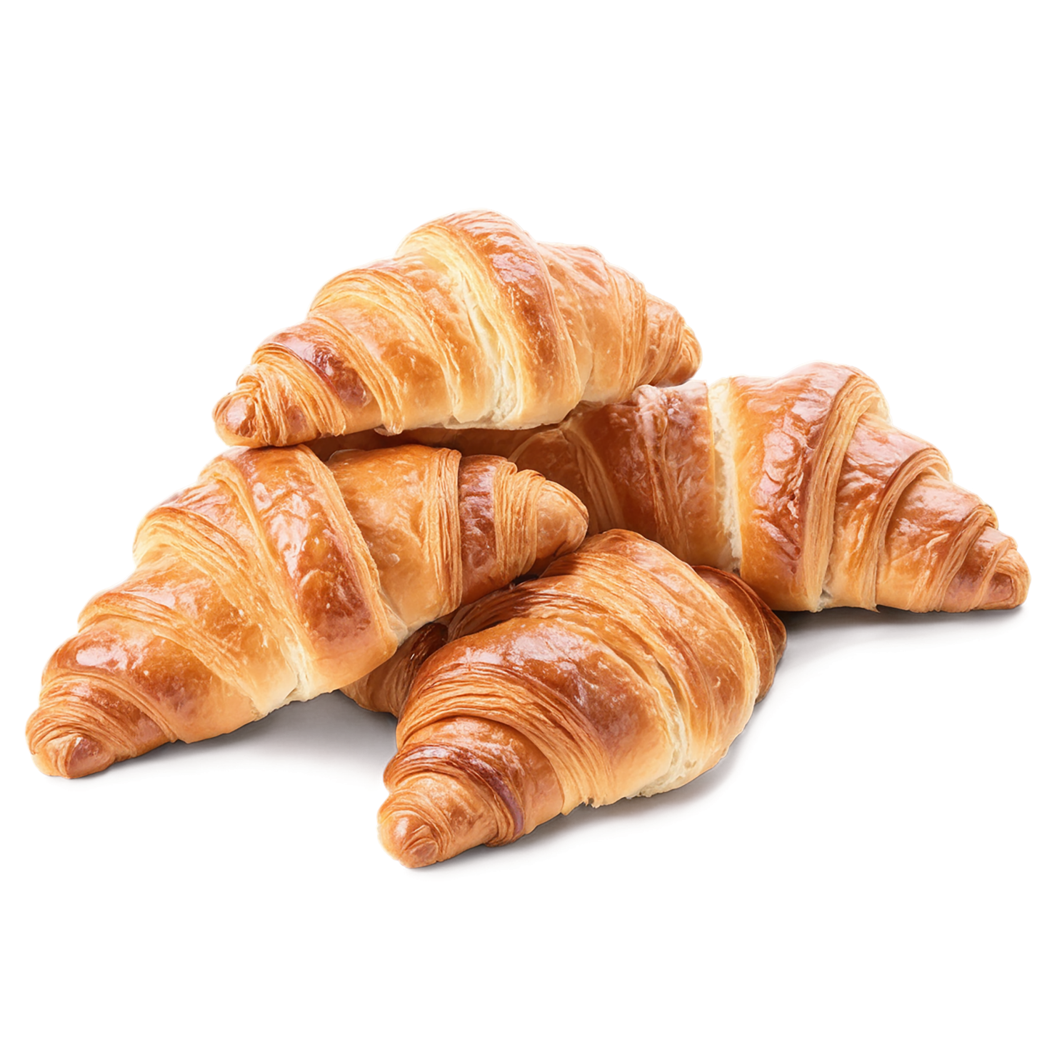 Croissants breakfast foods isolated on transparent background #3371