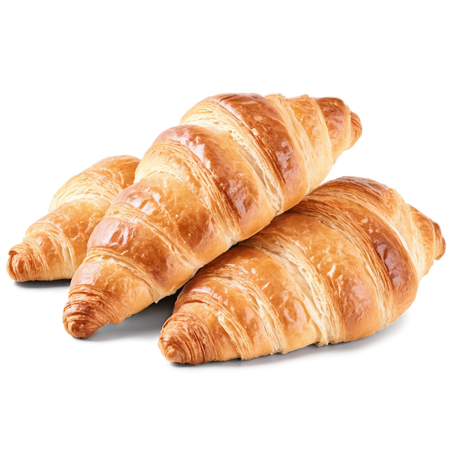 Croissants breakfast foods isolated on transparent background #3373