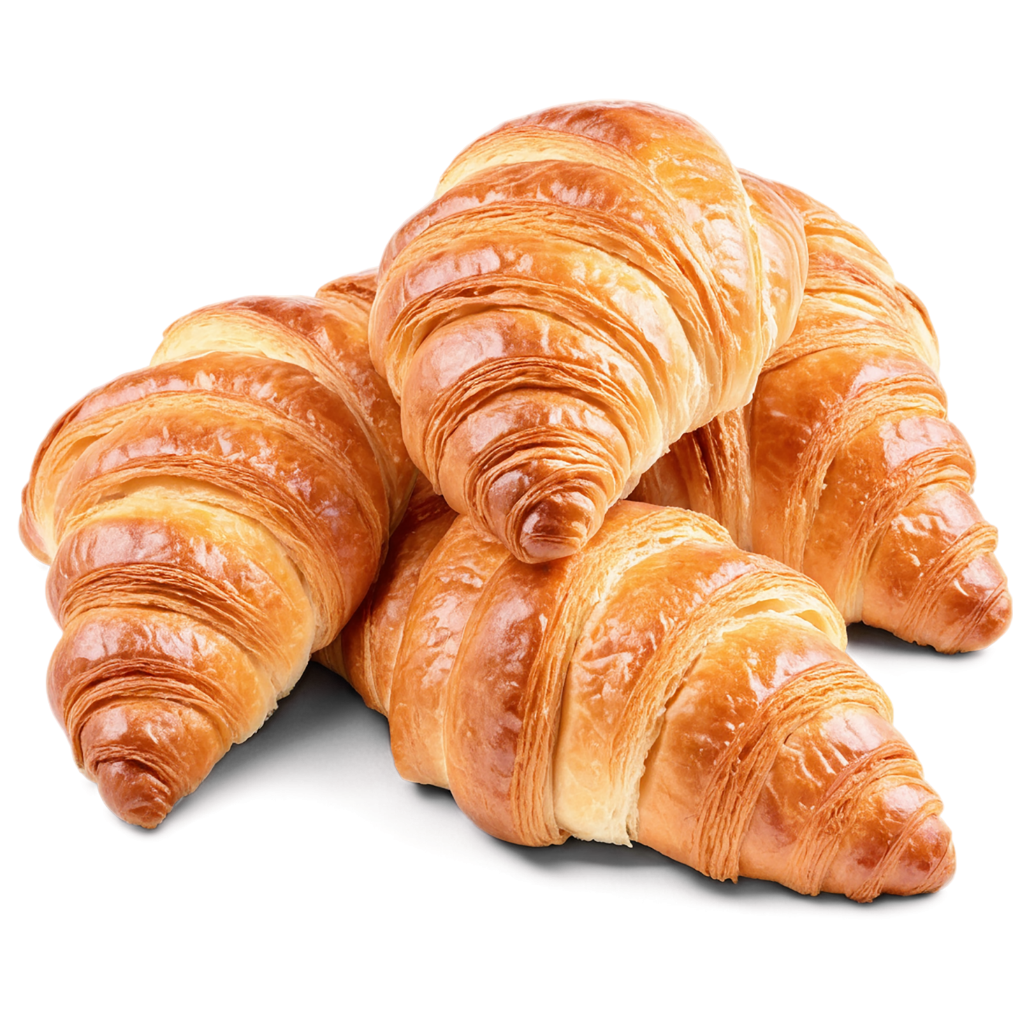 Croissants breakfast foods isolated on transparent background #3375