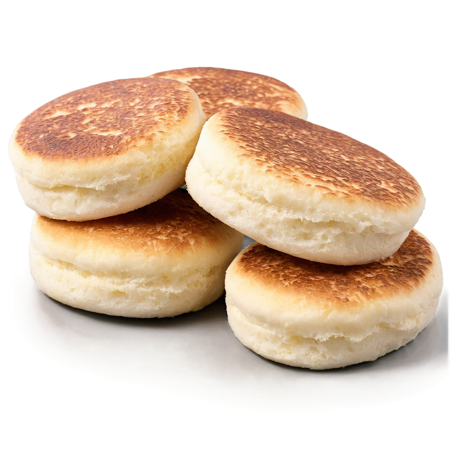 English muffins breakfast foods isolated on transparent background #3391