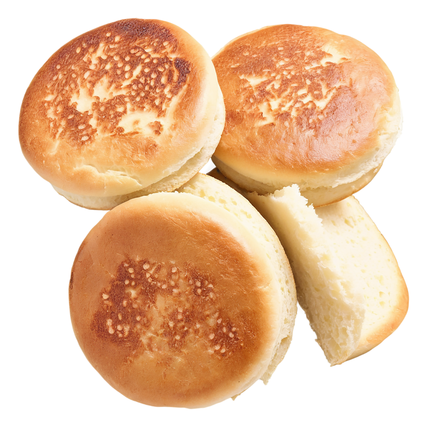 English muffins breakfast foods isolated on transparent background #3392