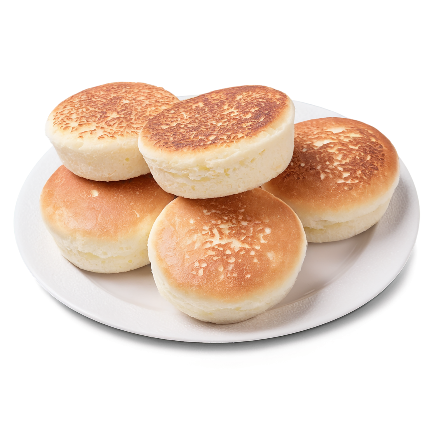 English muffins breakfast foods isolated on transparent background #3394