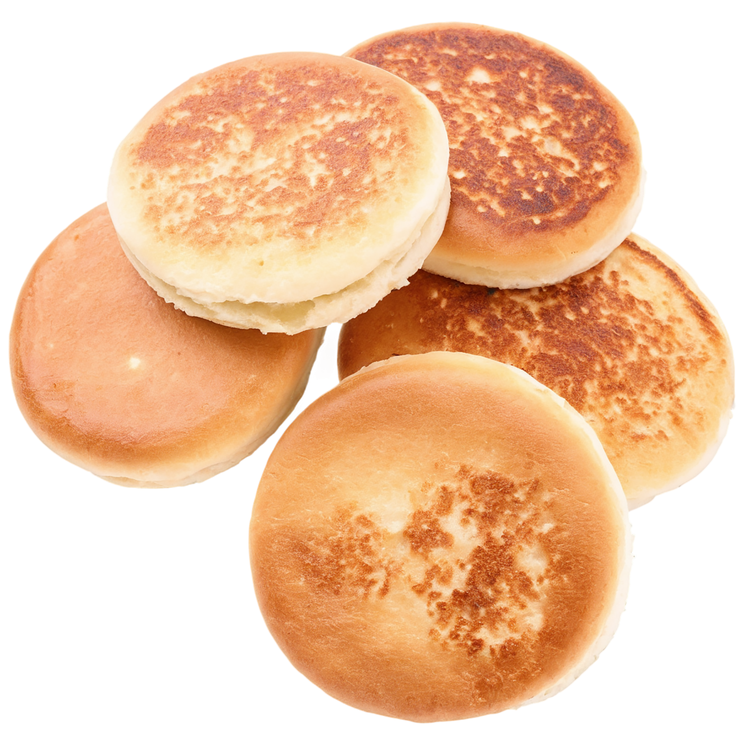 English muffins breakfast foods isolated on transparent background #3395