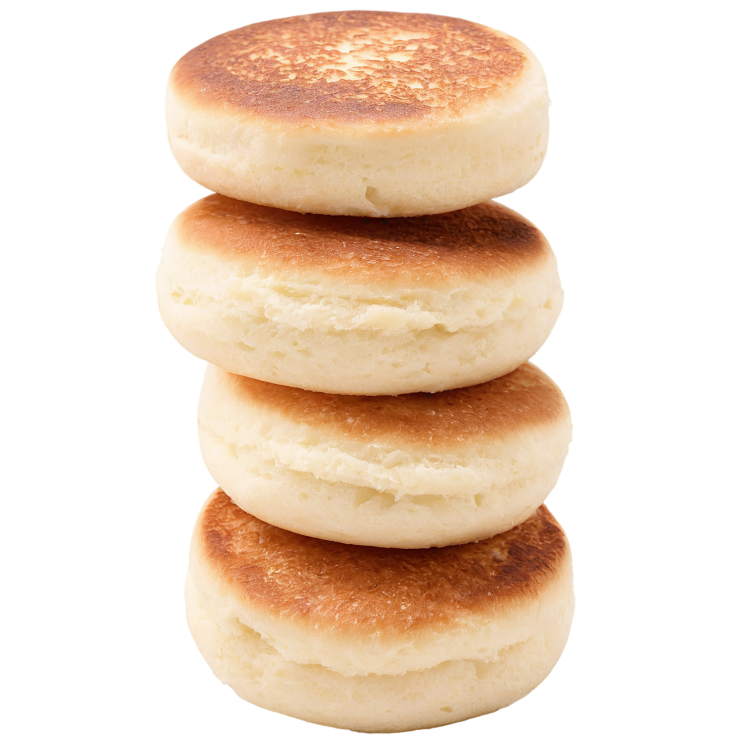 English muffins breakfast foods isolated on transparent background #3402