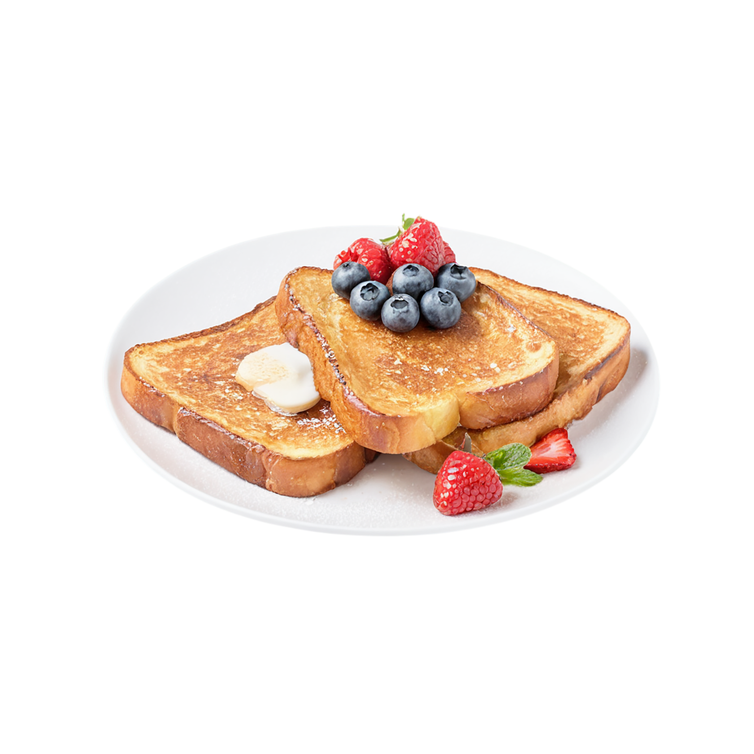 French toast breakfast foods isolated on transparent background #3403