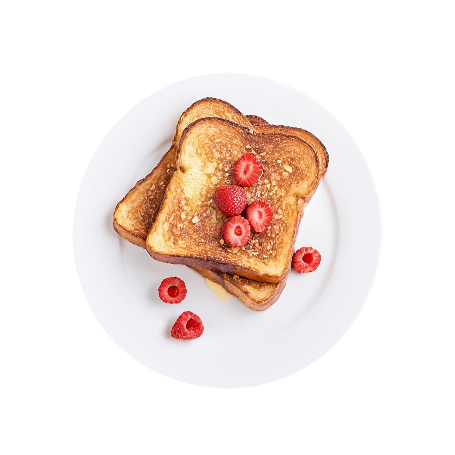 French toast breakfast foods isolated on transparent background #3406
