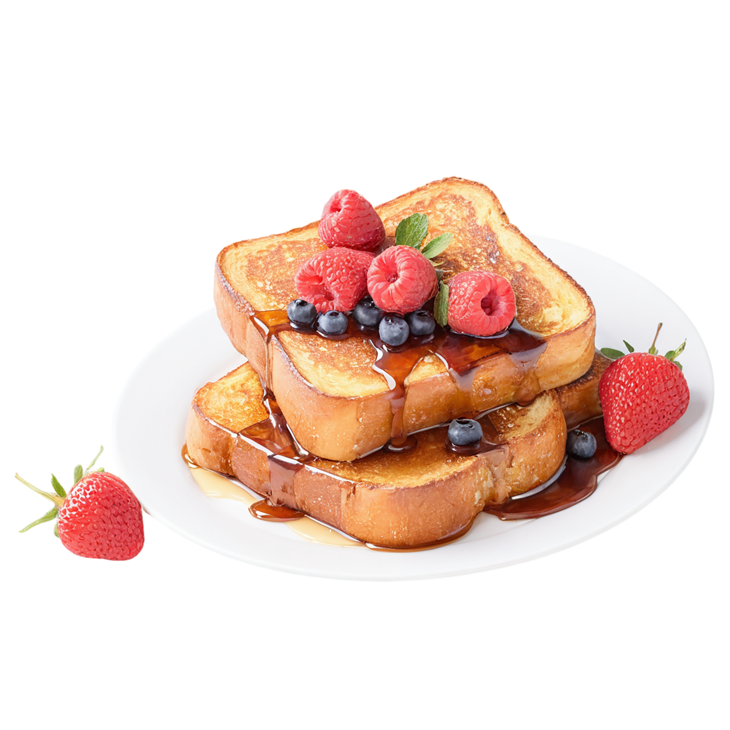 French toast breakfast foods isolated on transparent background #3407