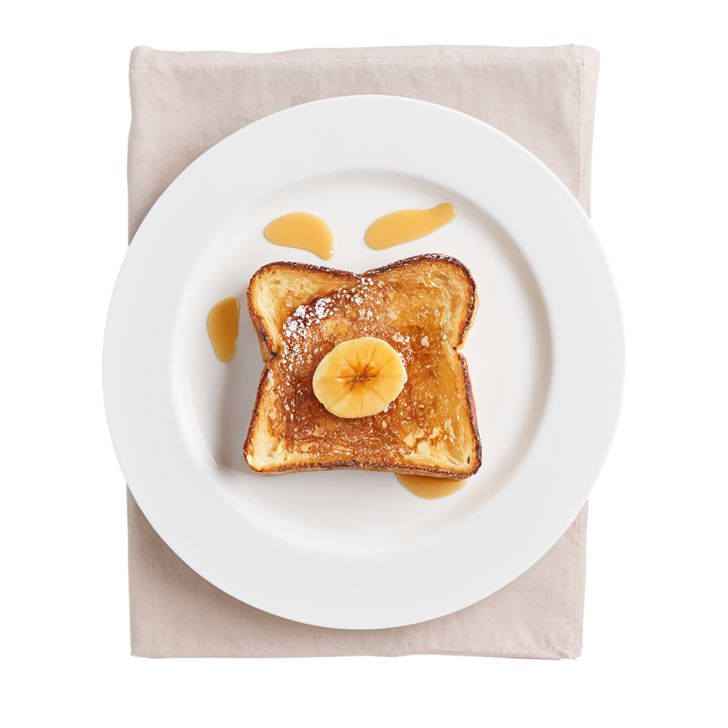 French toast breakfast foods isolated on transparent background #3410