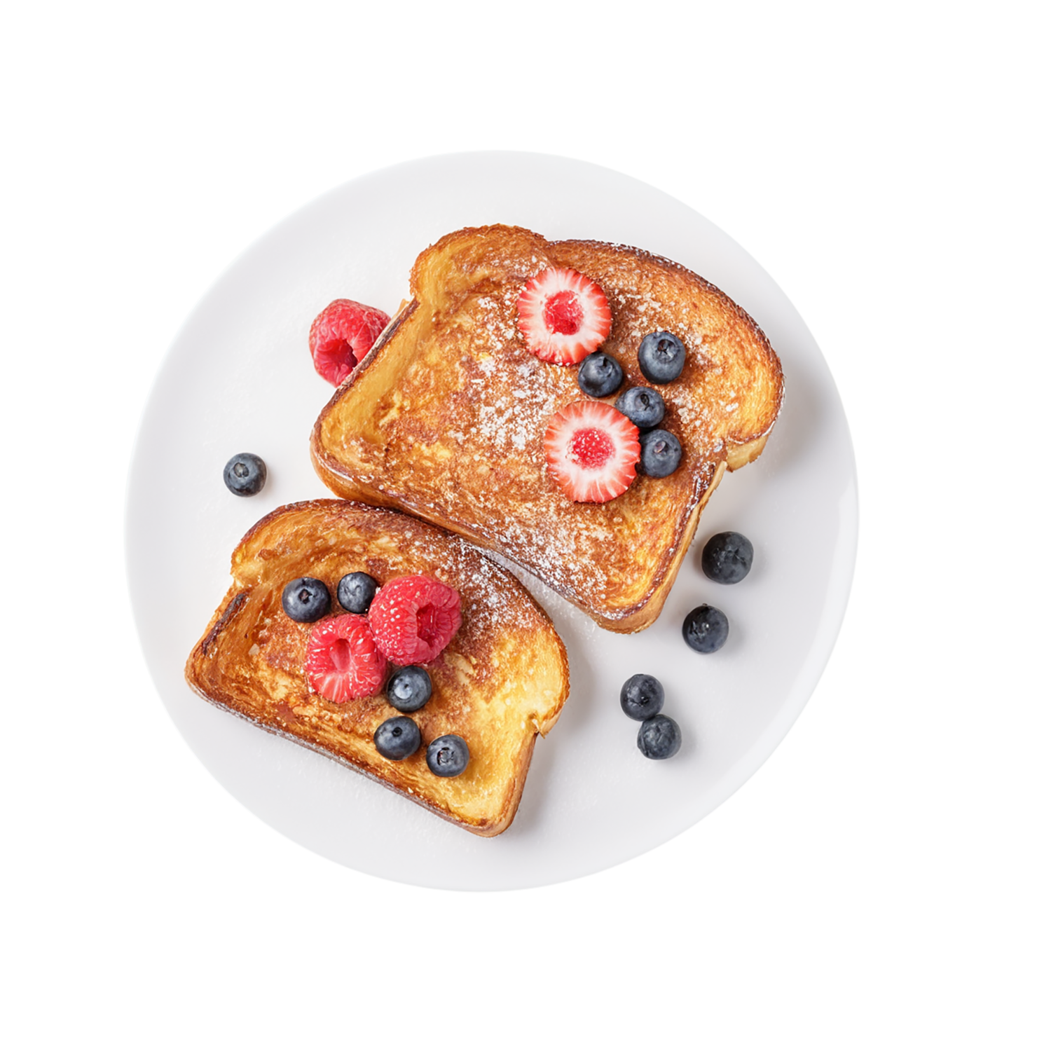 French toast breakfast foods isolated on transparent background #3412