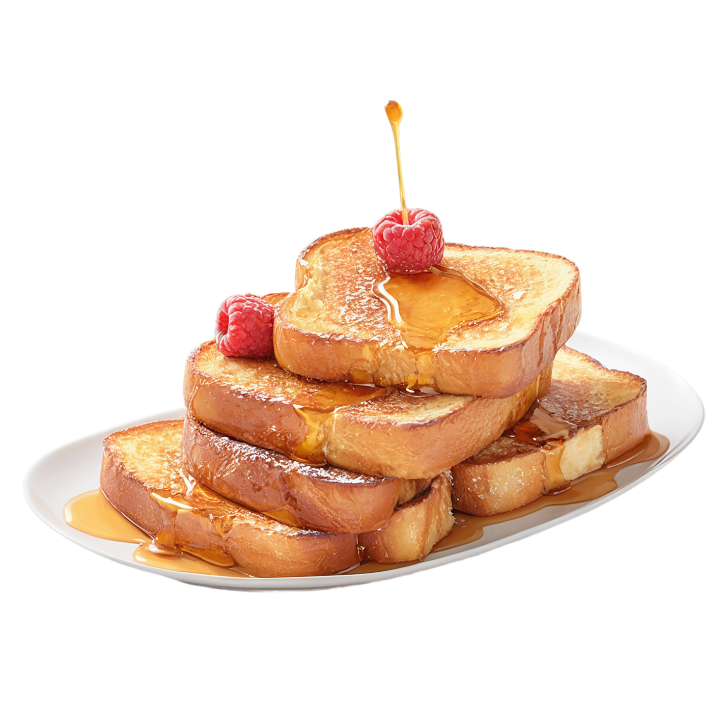 French toast breakfast foods isolated on transparent background #3414