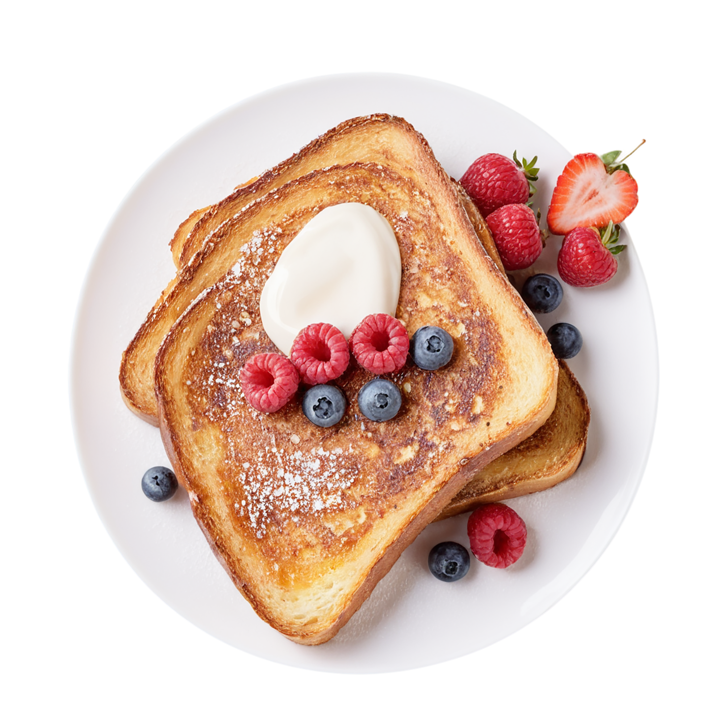 French toast breakfast foods isolated on transparent background #3415