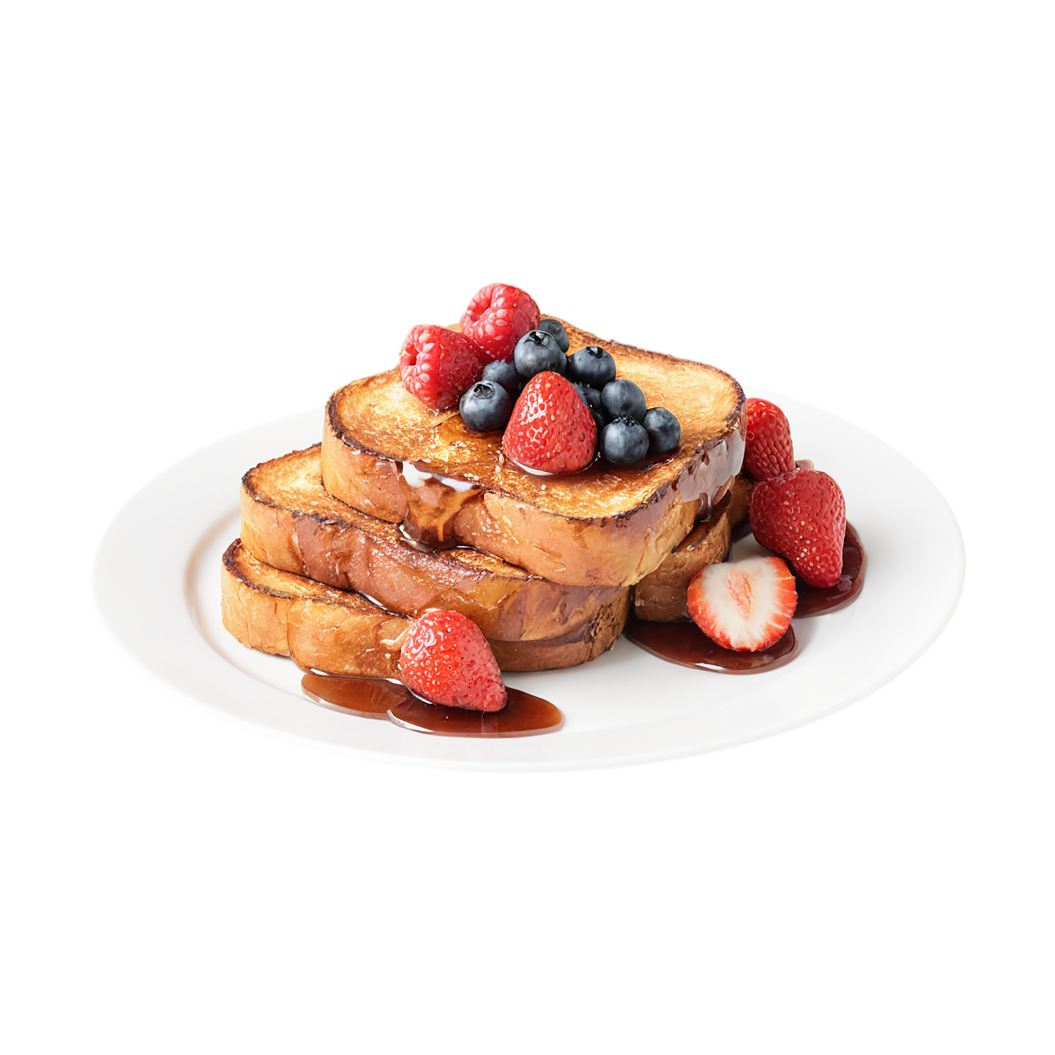 French toast breakfast foods isolated on transparent background #3417