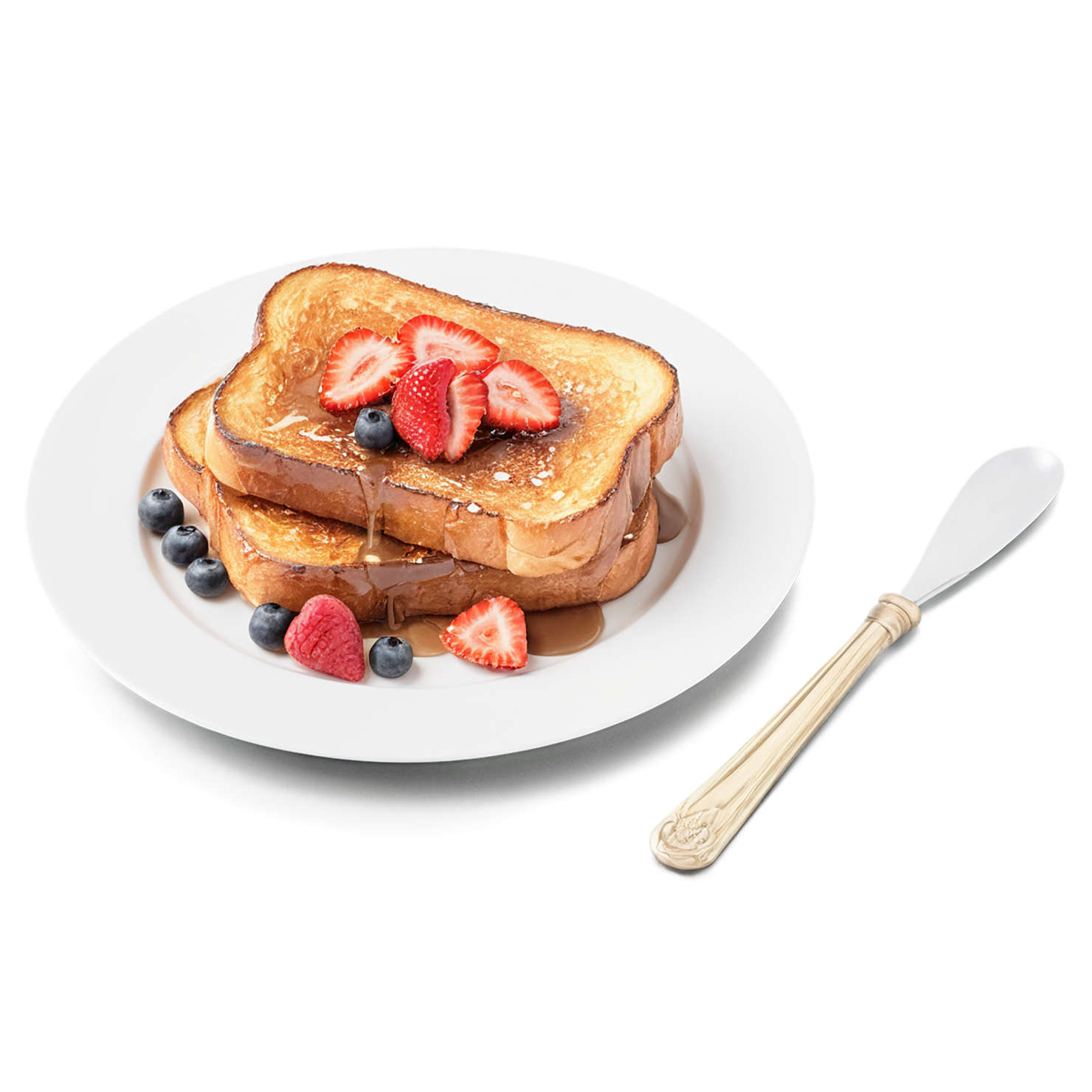 French toast breakfast foods isolated on transparent background #3418