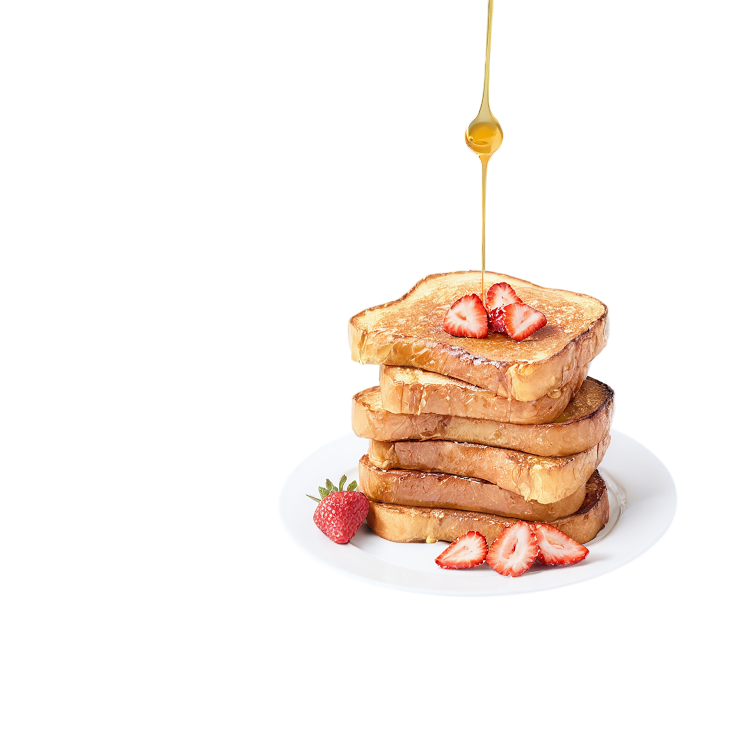 French toast breakfast foods isolated on transparent background #3419