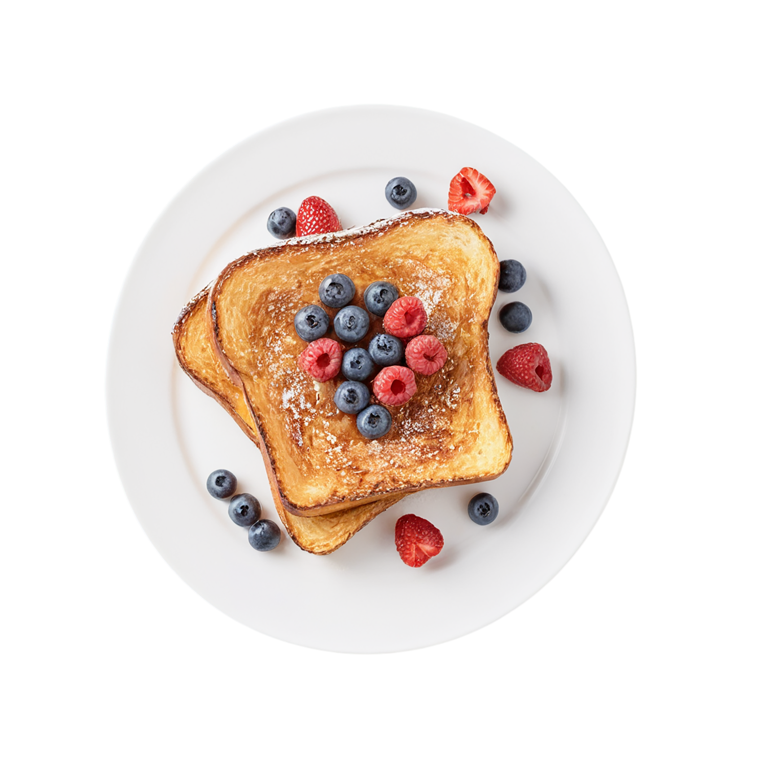 French toast breakfast foods isolated on transparent background #3427