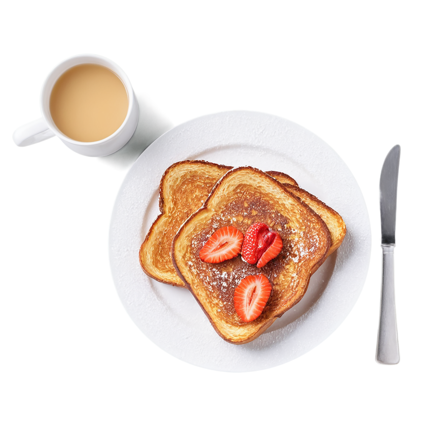 French toast breakfast foods isolated on transparent background #3430